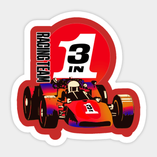 Three in One racing team Sticker